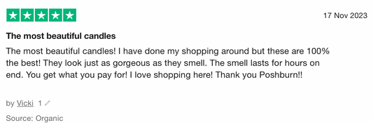 White Scented Soy Candle