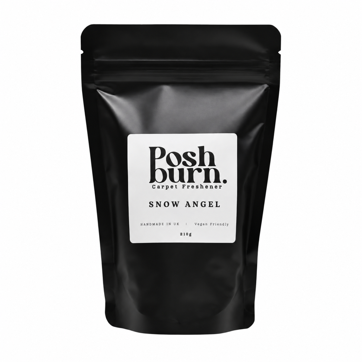 PoshBurn Snow Angel carpet freshener black pouch