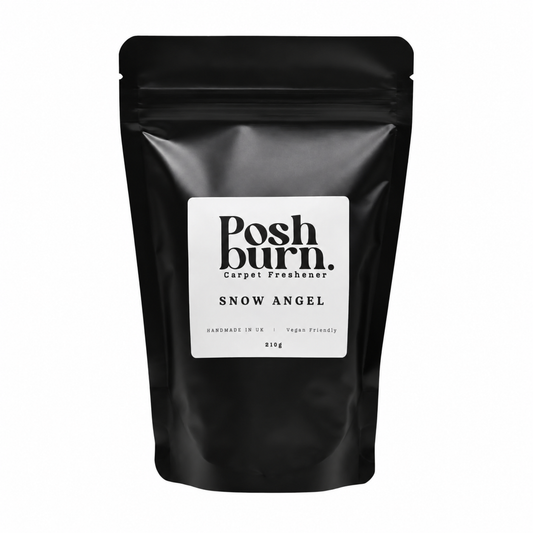 PoshBurn Snow Angel carpet freshener black pouch