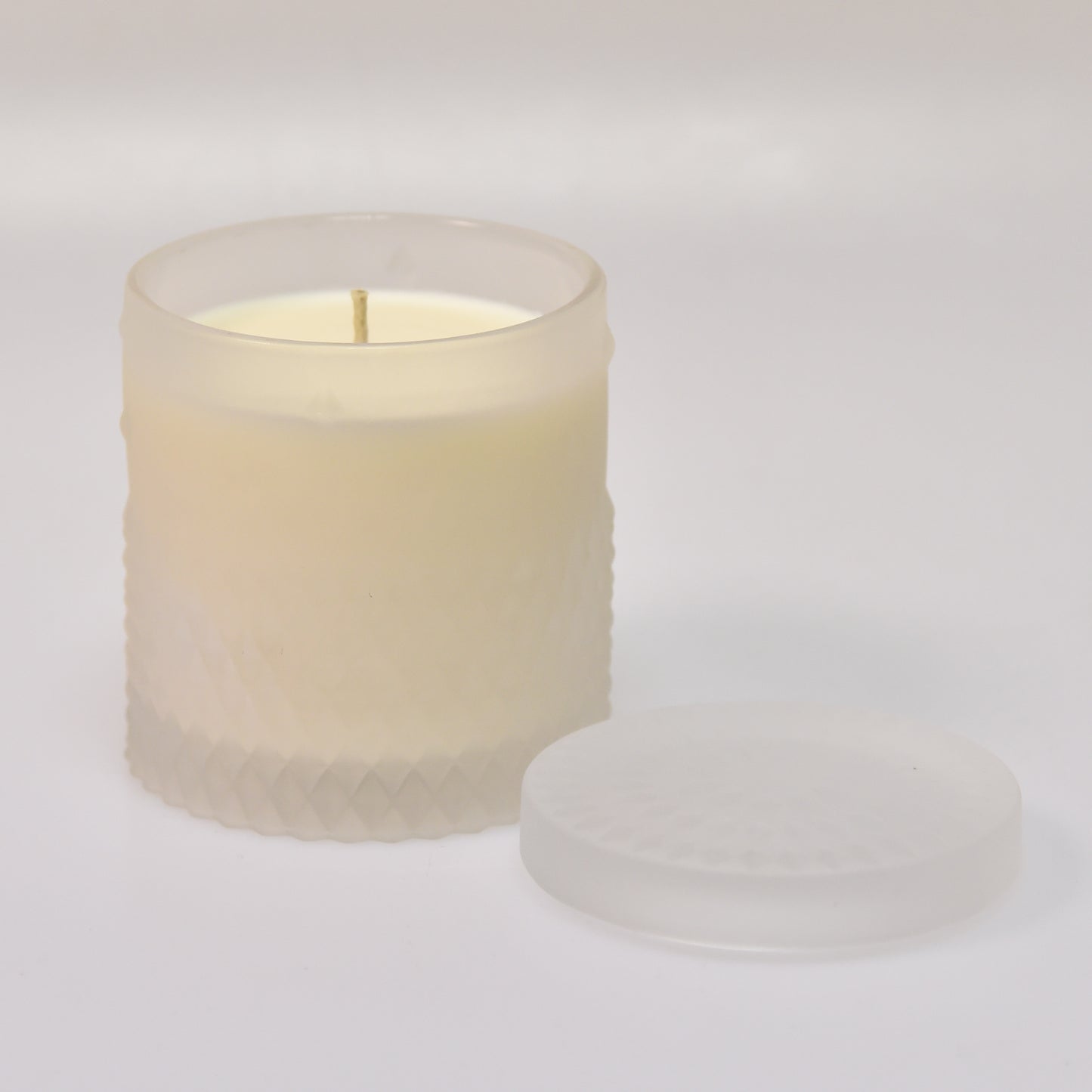 Single White Rockstud Soy Candles