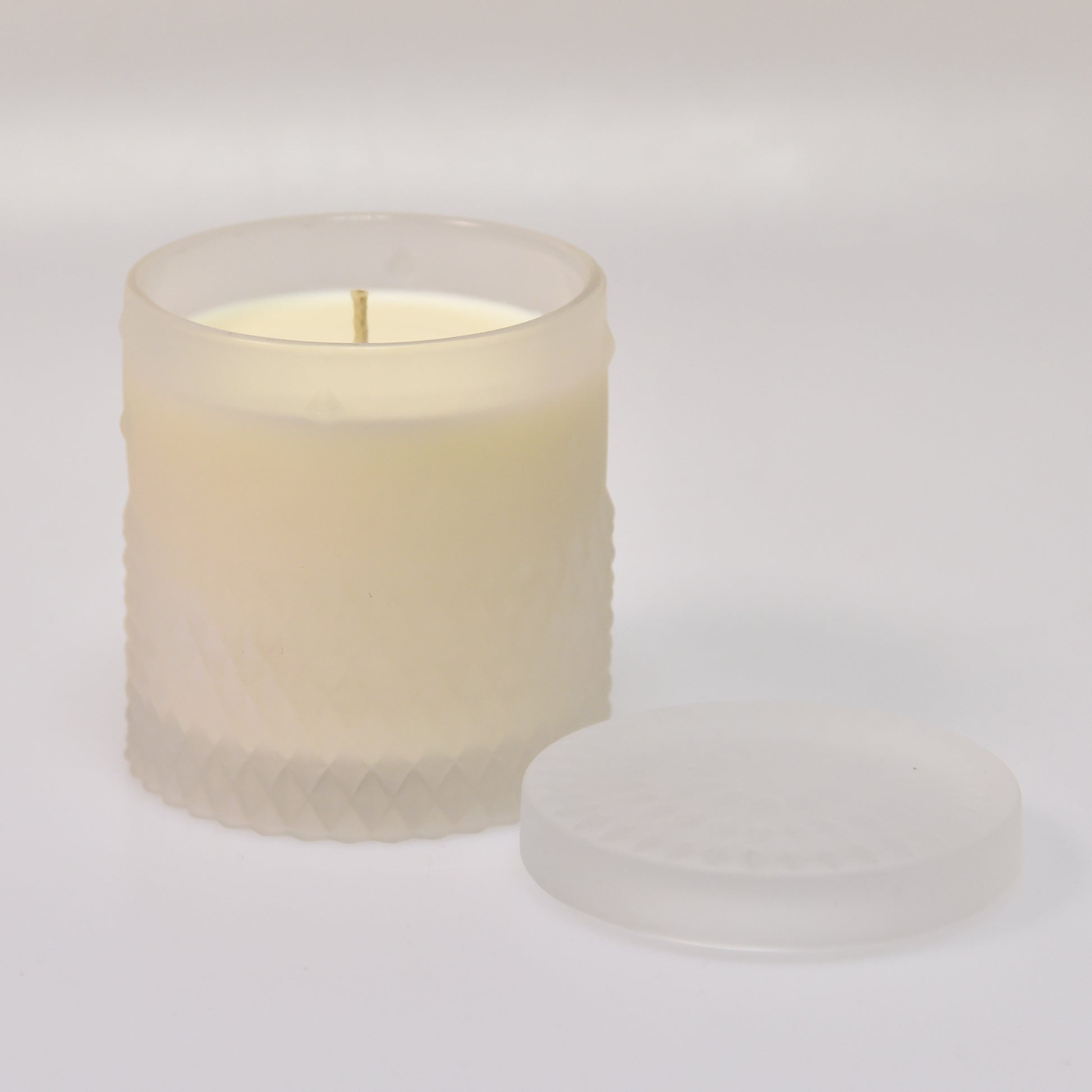 Single White Rockstud Soy Candles
