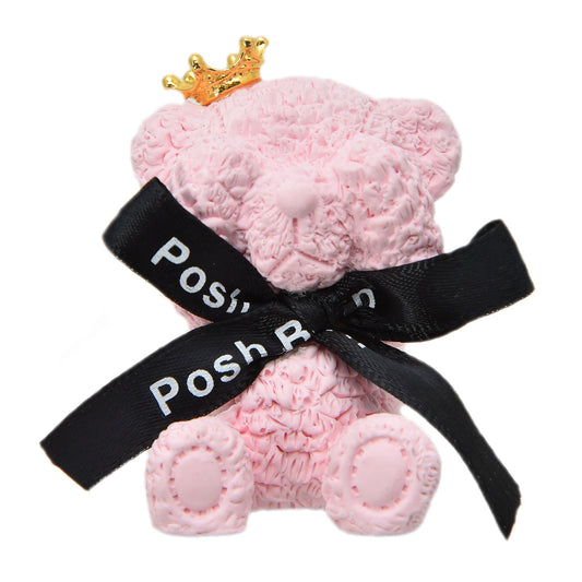 Pink Flower Bear with a Gold crown